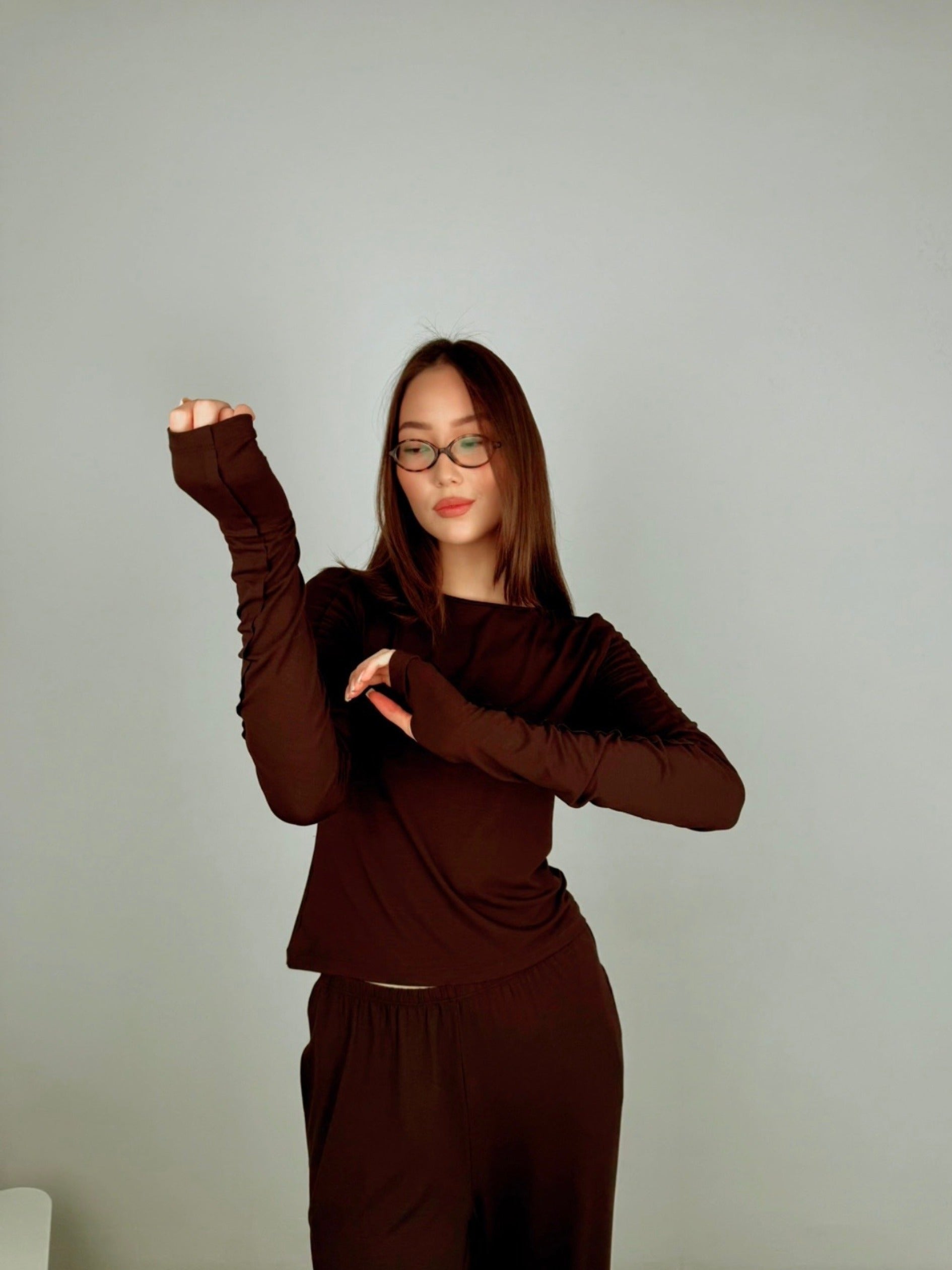 Longsleeve Havana Brown