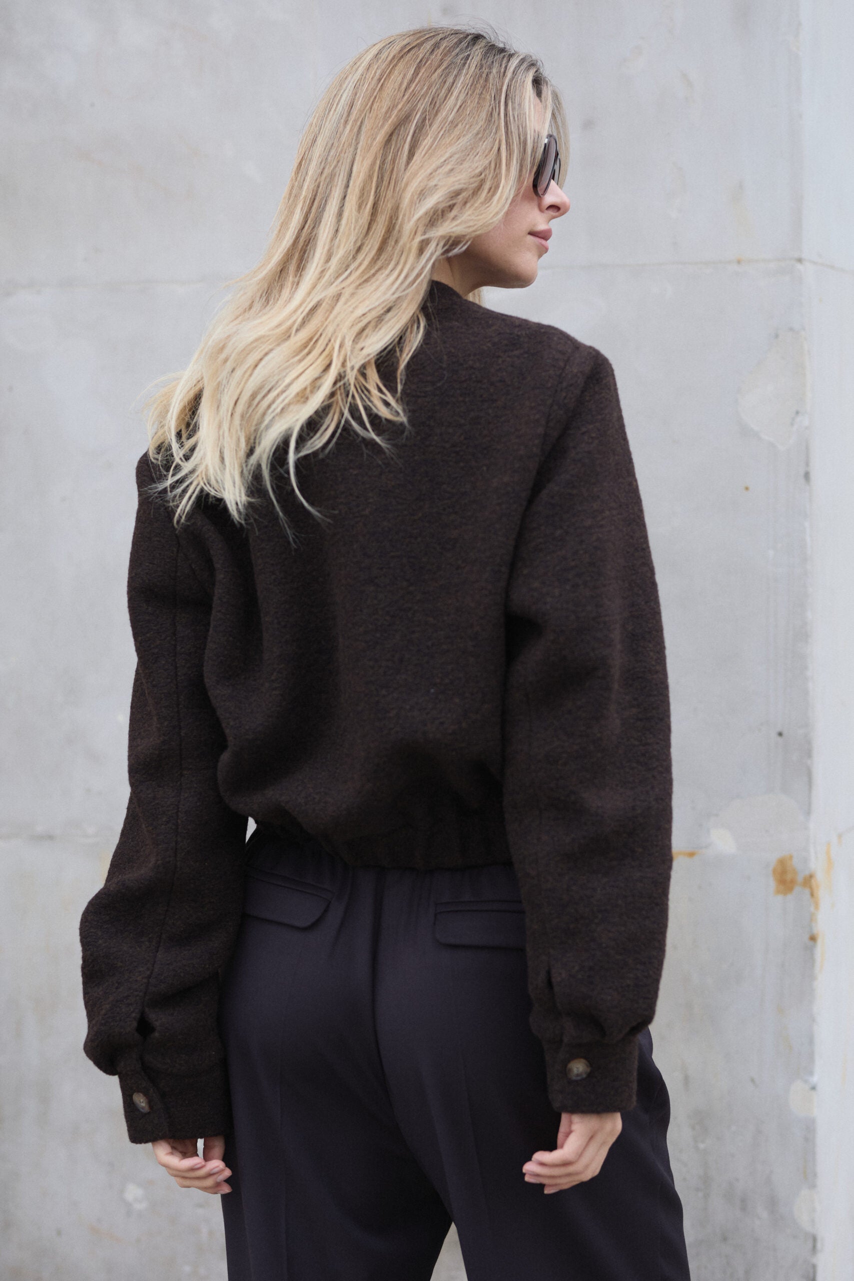 Bluza wełniana Teddy Brown